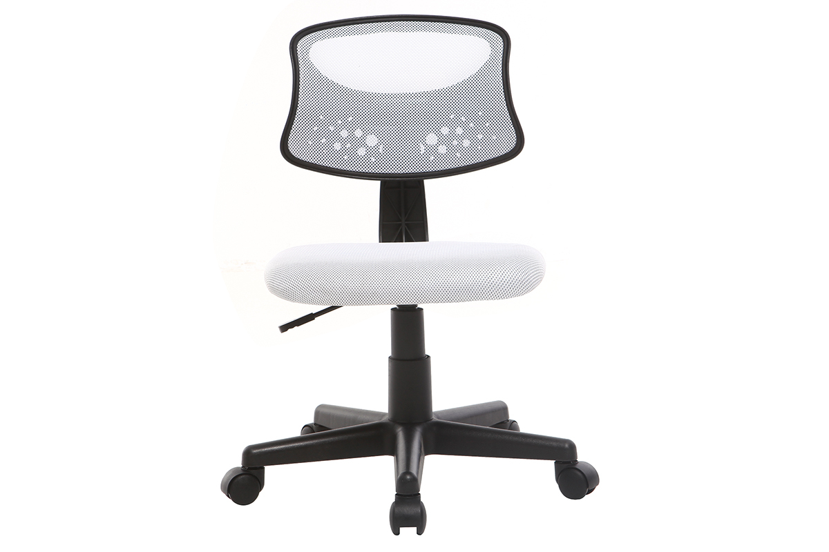 Poltrona da ufficio design bambino mesh bianco MEL