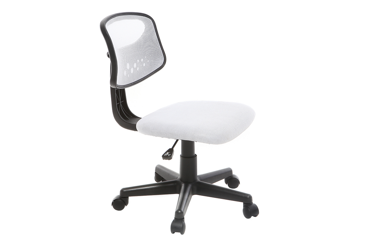 Poltrona da ufficio design bambino mesh bianco MEL