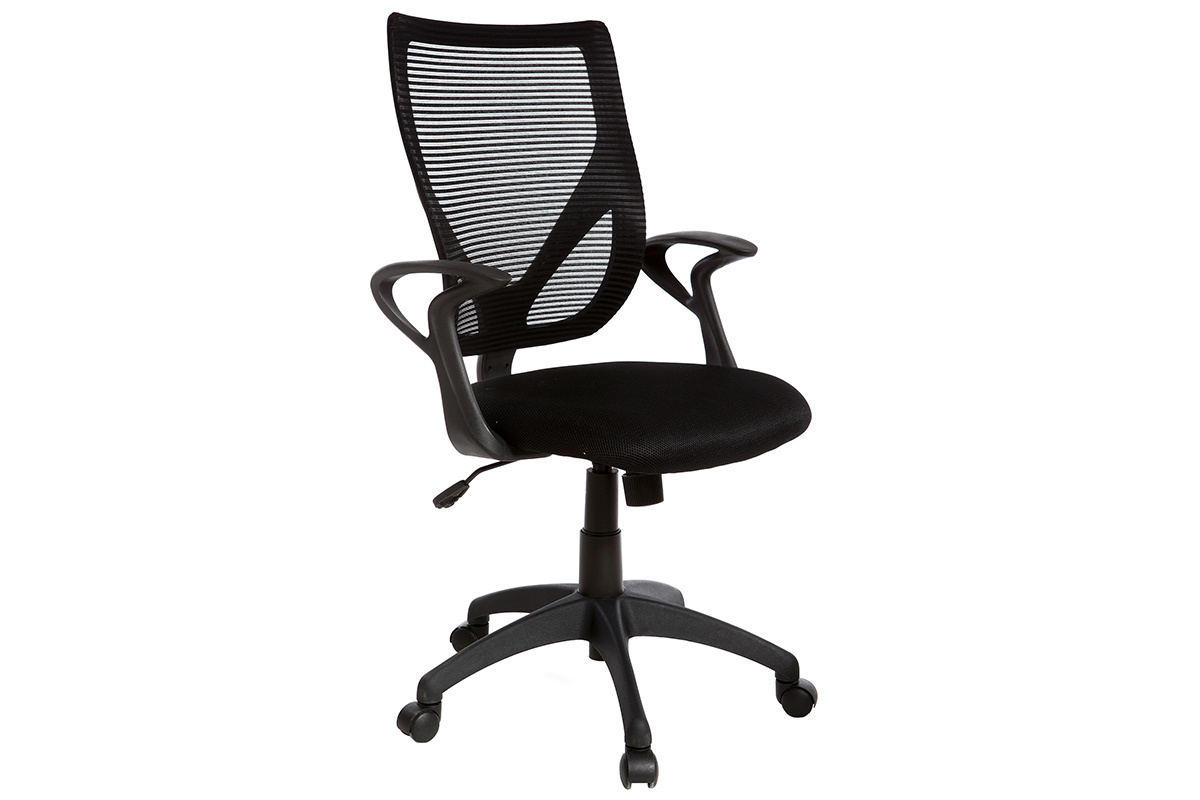 Poltrona da ufficio design colore nero PAOLO