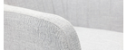 Poltrona da ufficio design in tessuto grigio chiaro ALEYNA