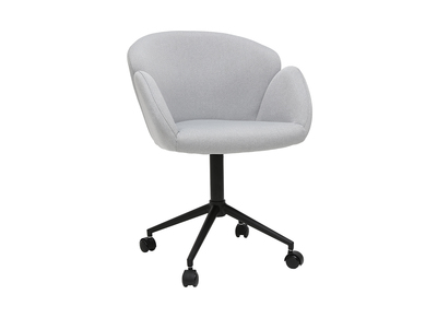 Poltrona da ufficio design in tessuto grigio chiaro RHAPSODY 