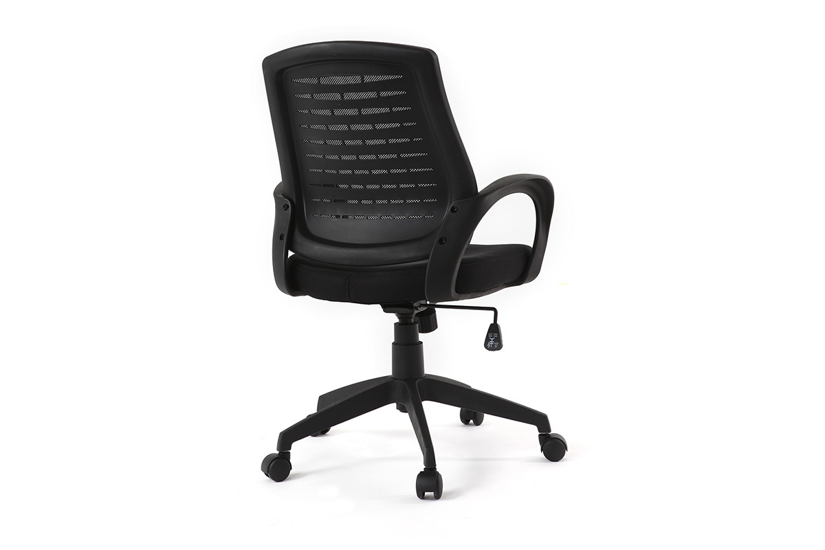 Poltrona da ufficio design mesh nero JUNIO