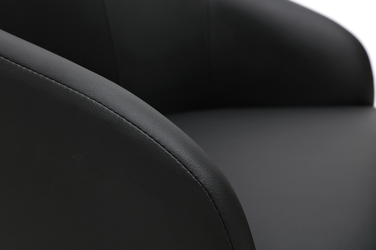 Poltrona da ufficio design nera SCARLETT