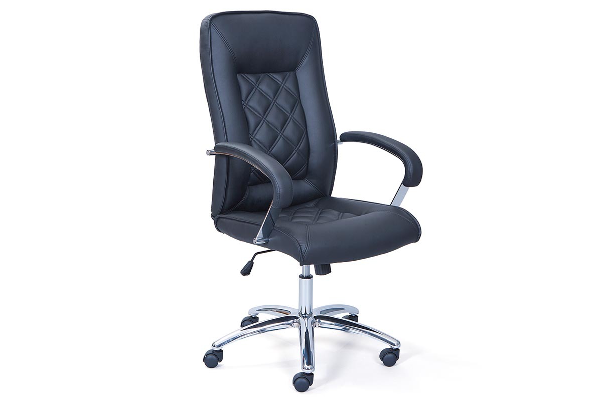 Poltrona da ufficio design PU nero MARTIN