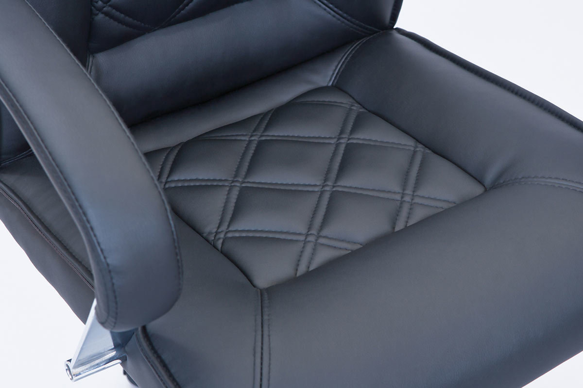 Poltrona da ufficio design PU nero MARTIN
