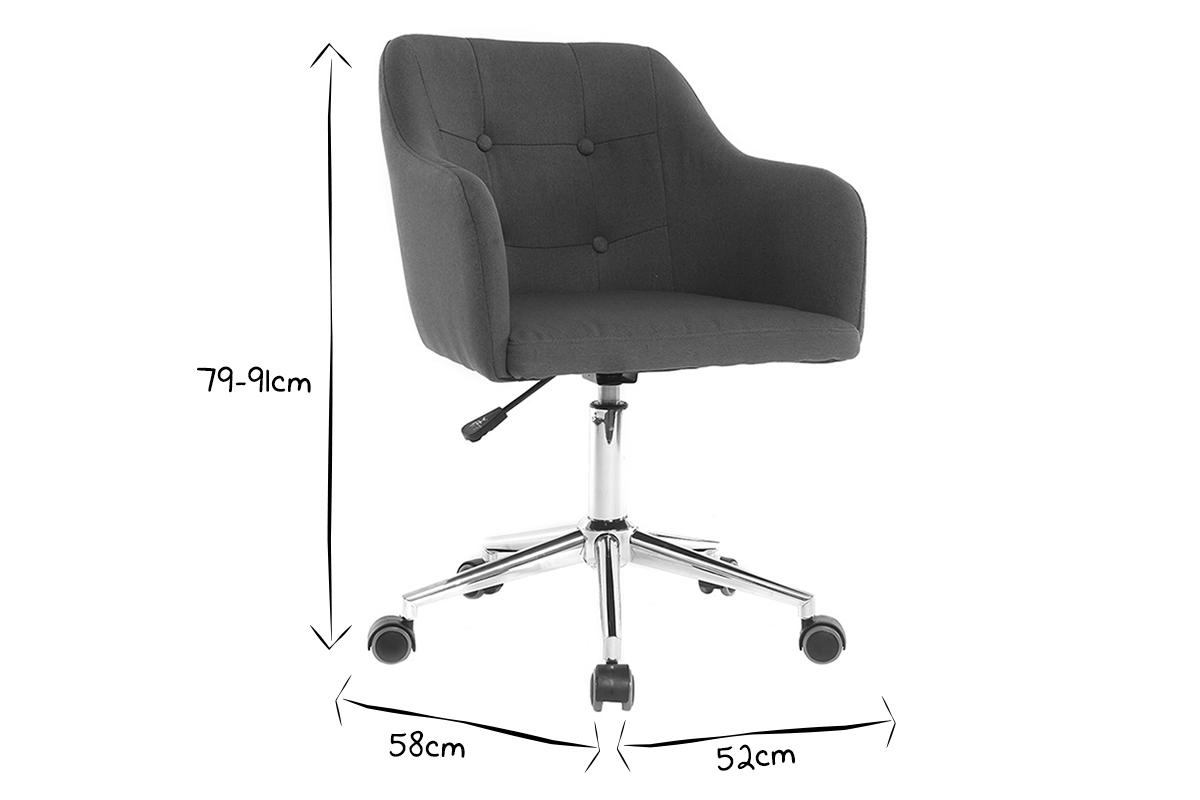 Poltrona da ufficio design tessuto foglia di t BALTIK