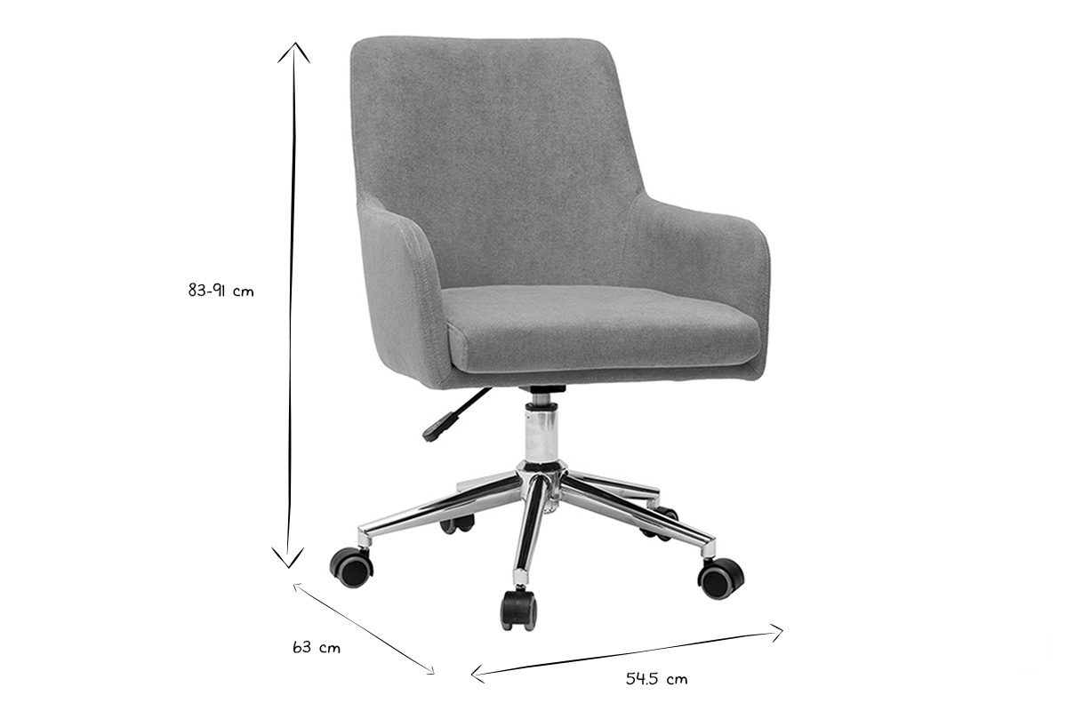 Poltrona da ufficio design tessuto foglia di t SHANA