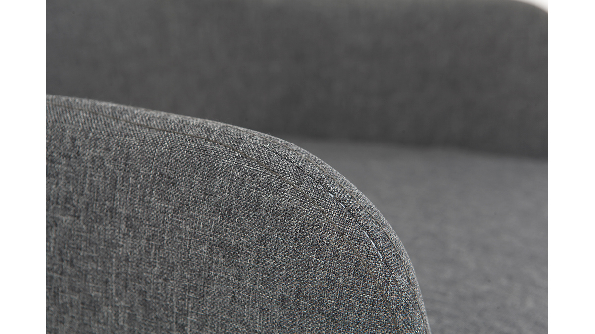 Poltrona da ufficio design tessuto grigio antracite SHANA