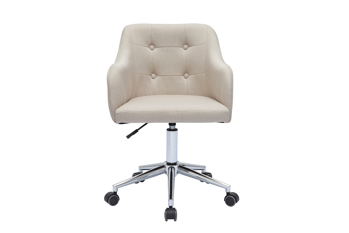 Poltrona da ufficio design tessuto naturale BALTIK