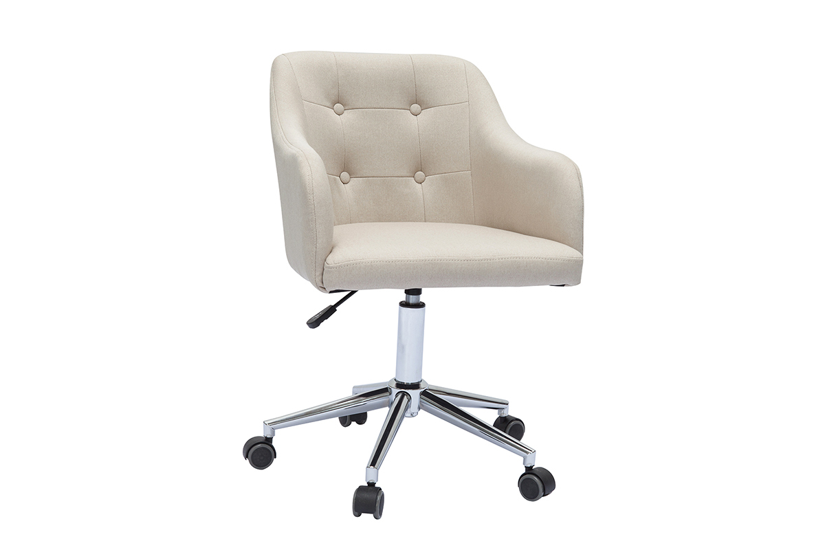 Poltrona da ufficio design tessuto naturale BALTIK