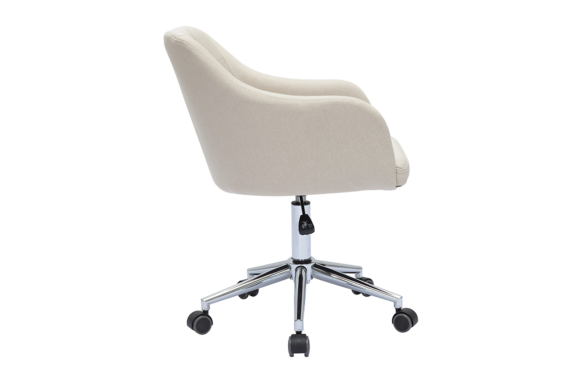 Poltrona da ufficio design tessuto naturale BALTIK