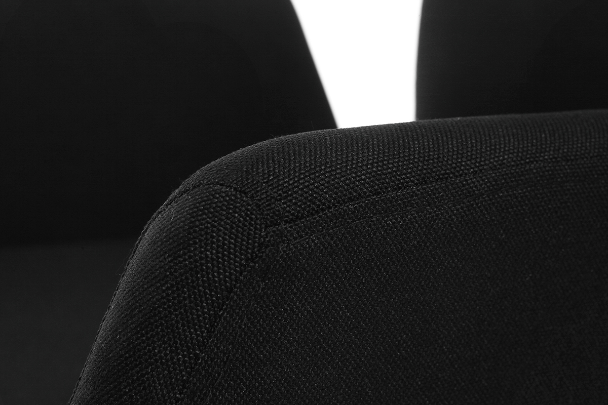 Poltrona da ufficio design tessuto nero ARIEL