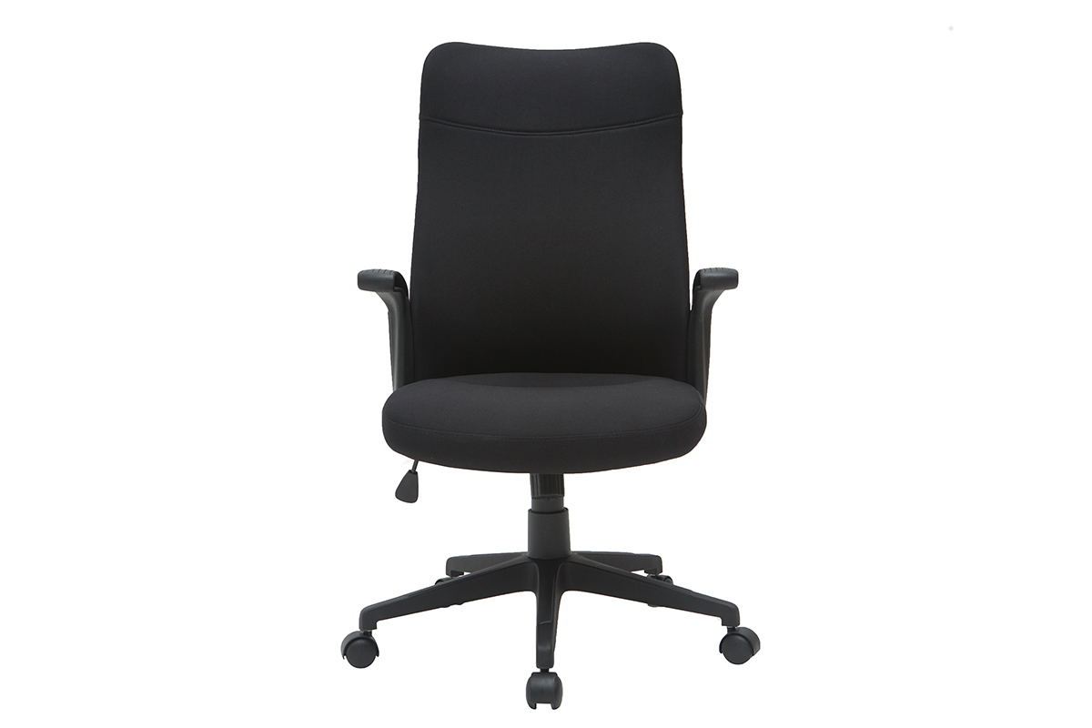 Poltrona da ufficio di design in tessuto nero RISTER