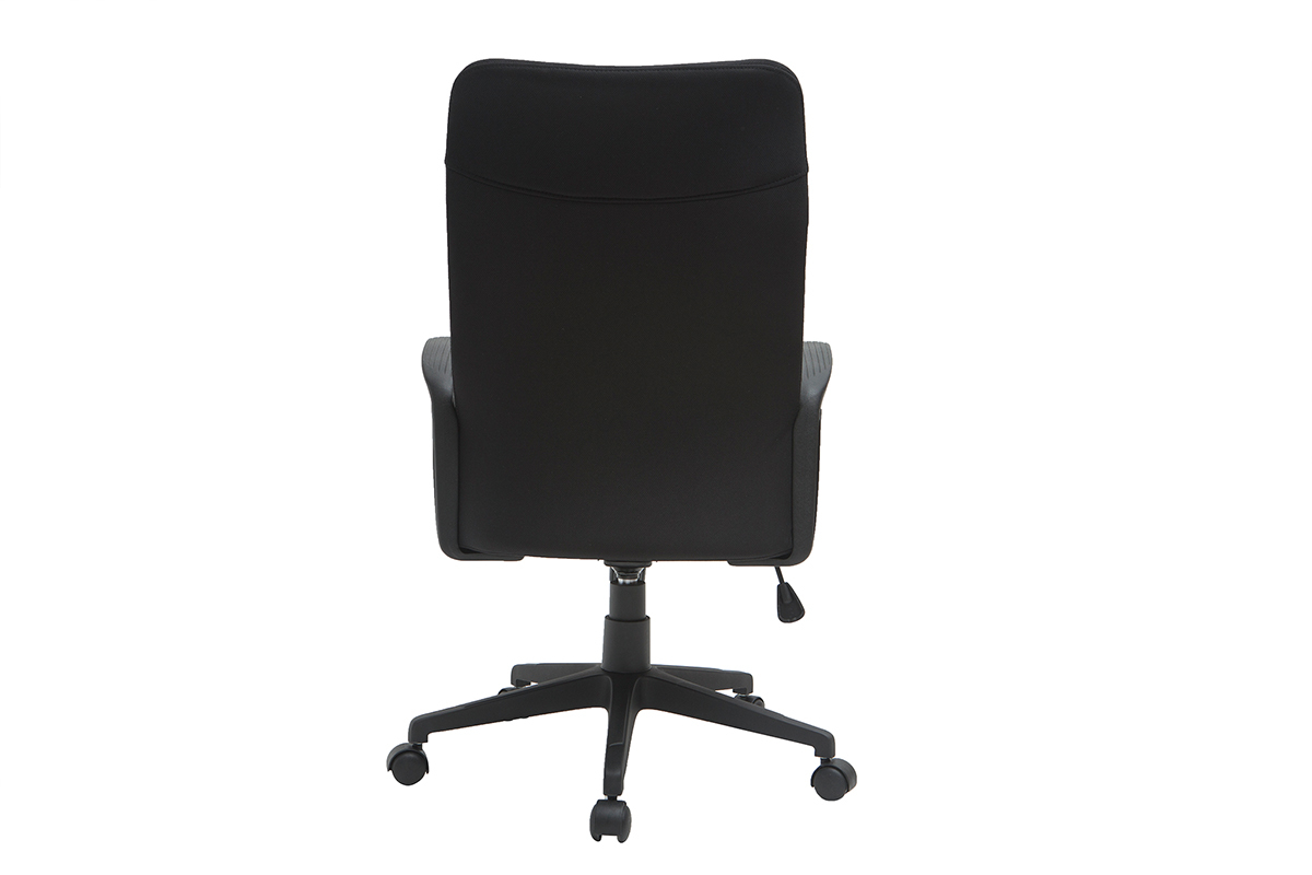 Poltrona da ufficio di design in tessuto nero RISTER