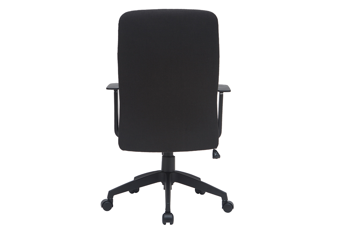 Poltrona da ufficio di design in tessuto nero ZELLY