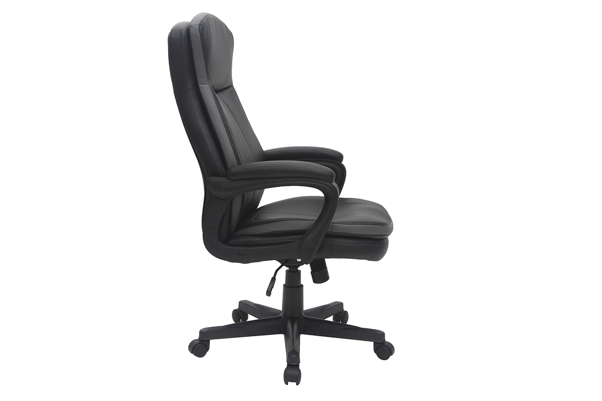 Poltrona da ufficio di design nera WALL STREET