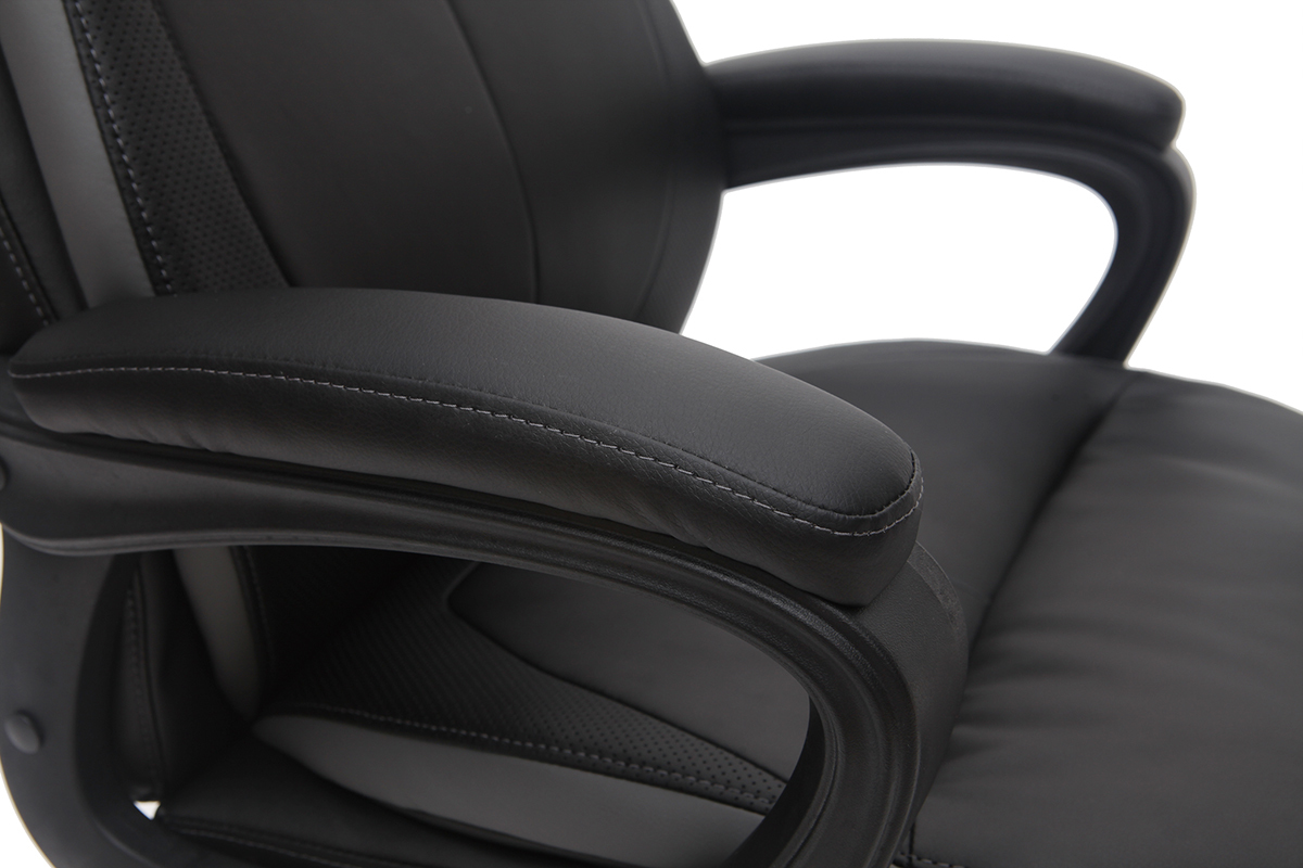 Poltrona da ufficio di design nera WALL STREET