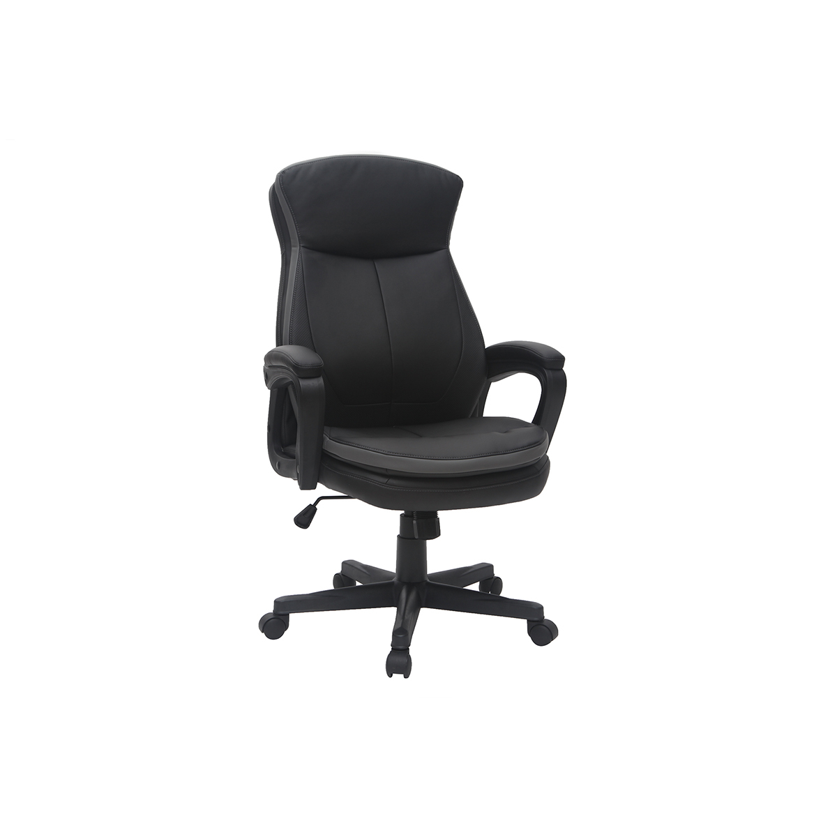 Poltrona da ufficio di design nera WALL STREET