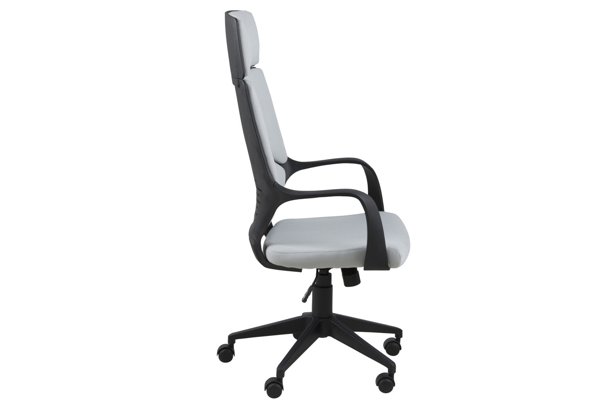  Poltrona da ufficio di design YALE grigia e nera
