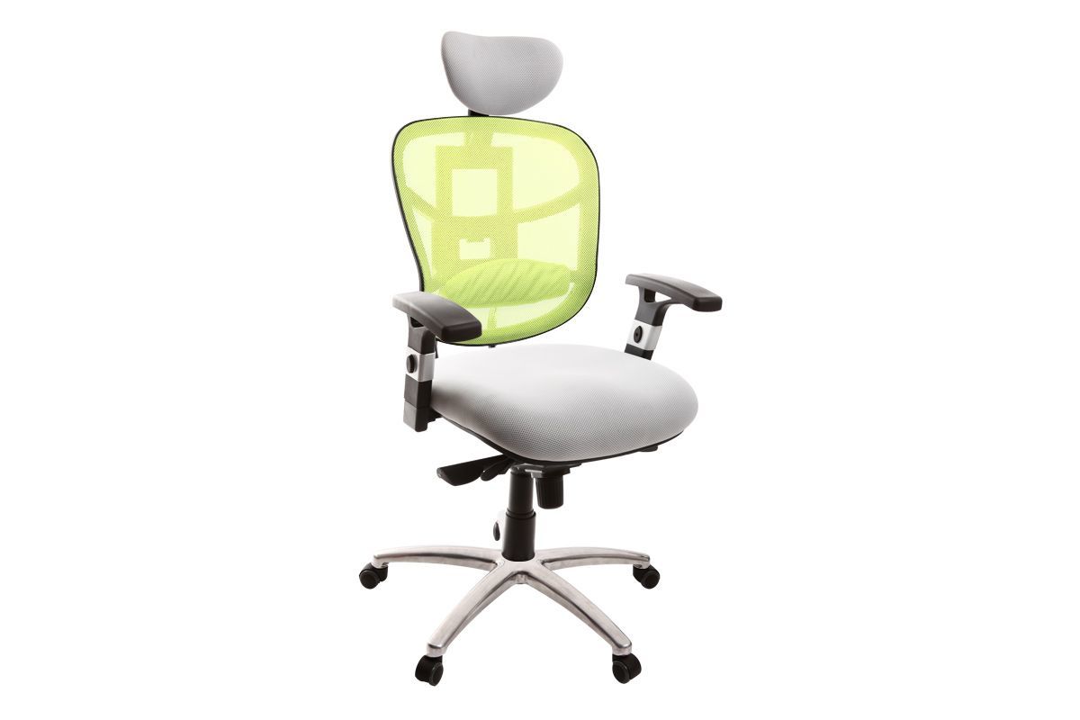 Poltrona da ufficio ergonomica anice e bianco opzione appendi abiti UP TO YOU