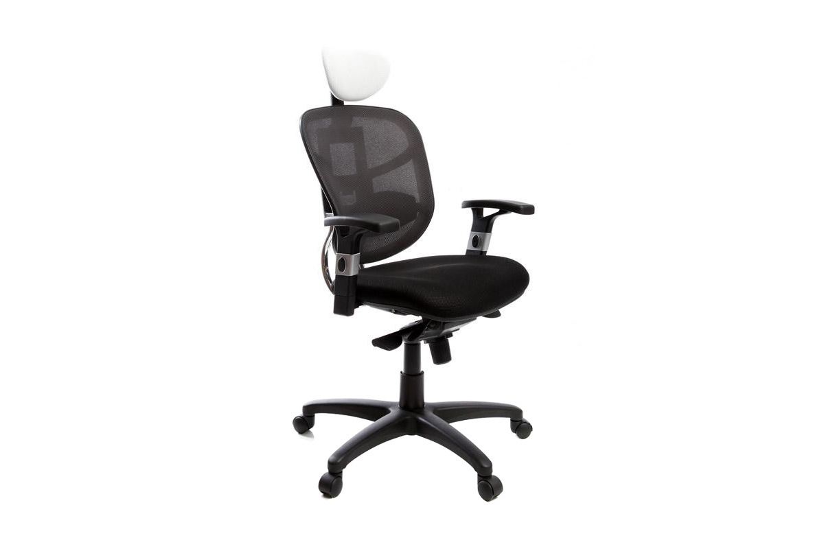 Poltrona da ufficio ergonomica bianca e nera UP TO YOU