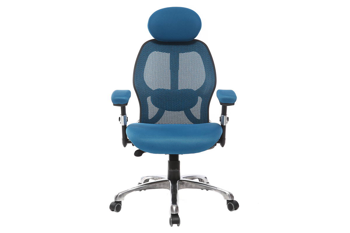 Poltrona da ufficio ergonomica Blu ULTIMATE V2 plus