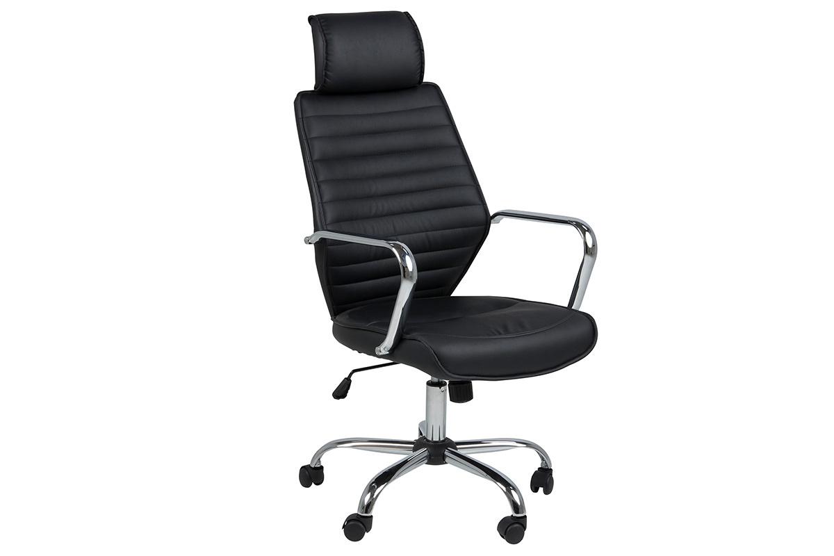 Poltrona da ufficio ergonomica design nera STAN