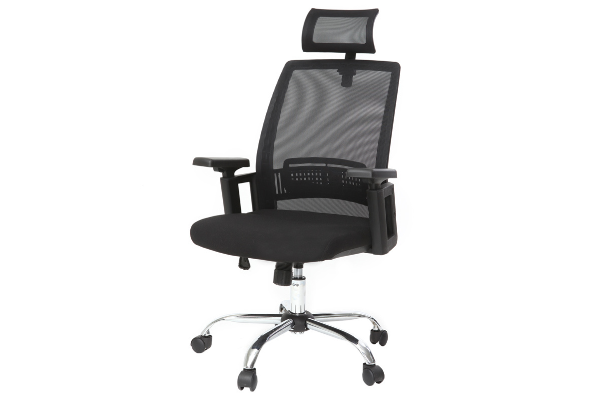 Poltrona da ufficio ergonomica design nero TITAN