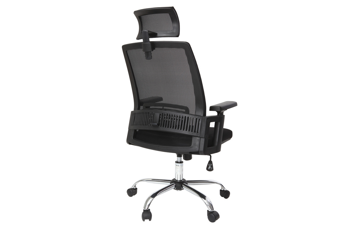 Poltrona da ufficio ergonomica design nero TITAN
