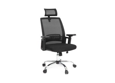 Poltrona da ufficio ergonomica design nero TITAN