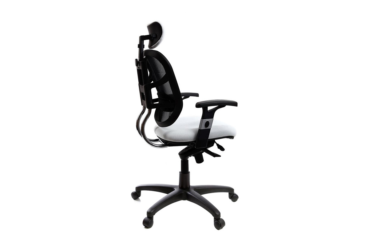 Poltrona da ufficio ergonomica nera e bianca UP TO YOU