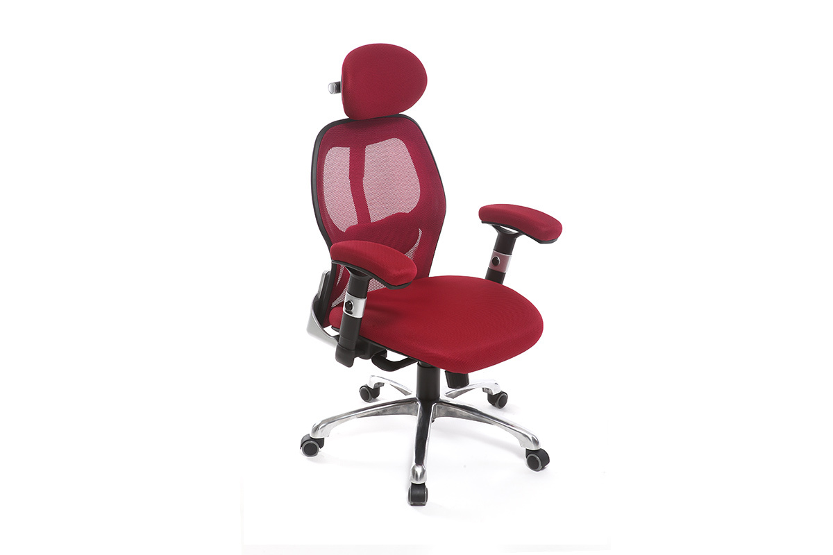 Poltrona da ufficio ergonomica Rosso ULTIMATE V2 plus
