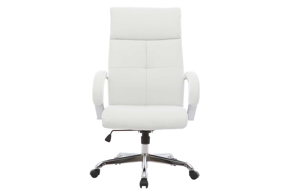 Poltrona da ufficio girevole design bianco TOWER
