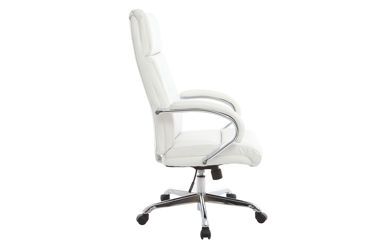 Poltrona da ufficio girevole design bianco TOWER