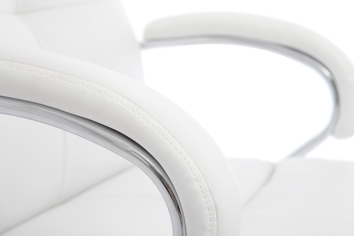 Poltrona da ufficio girevole design bianco TOWER