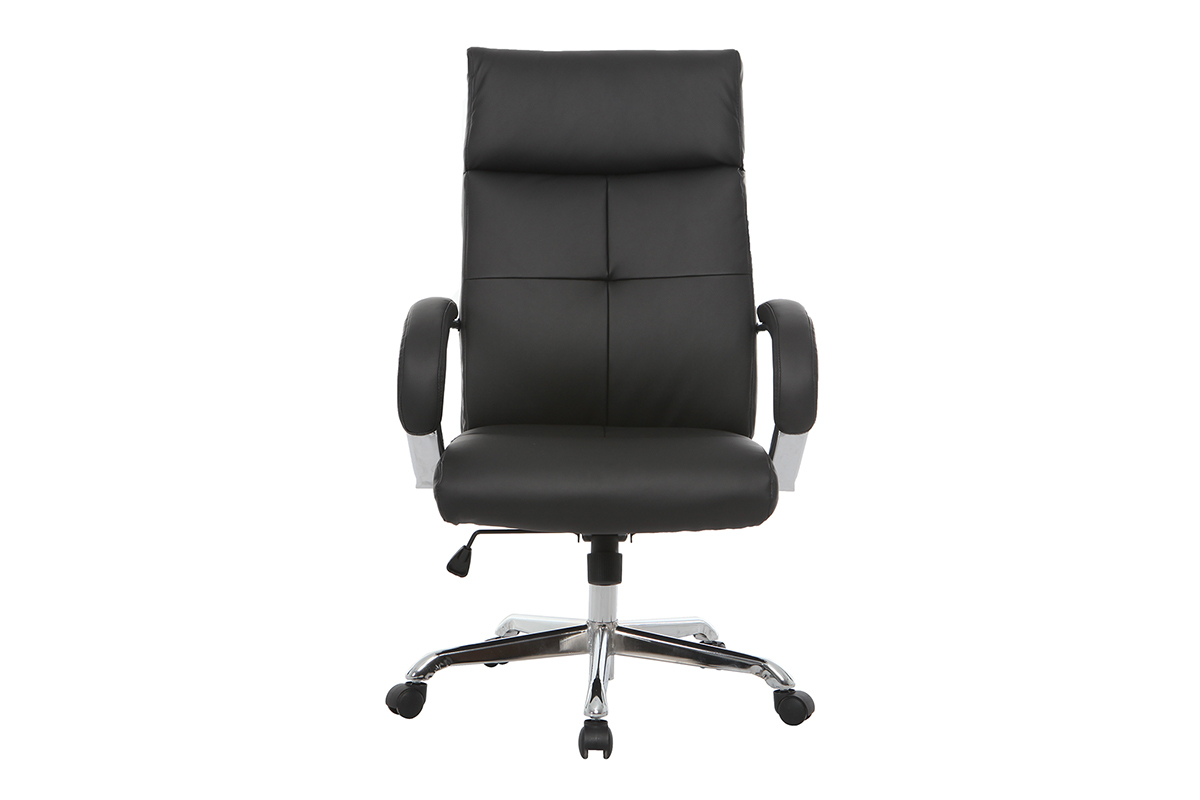 Poltrona da ufficio girevole design nero TOWER