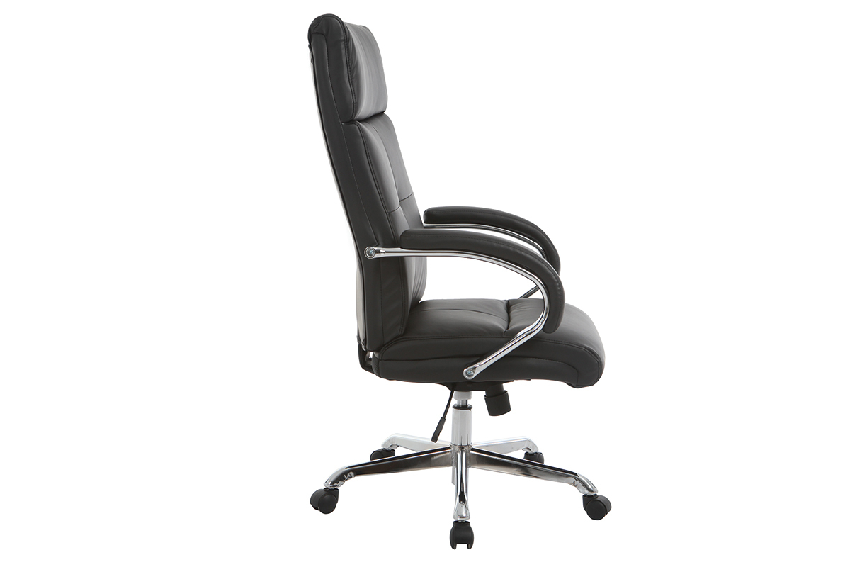 Poltrona da ufficio girevole design nero TOWER