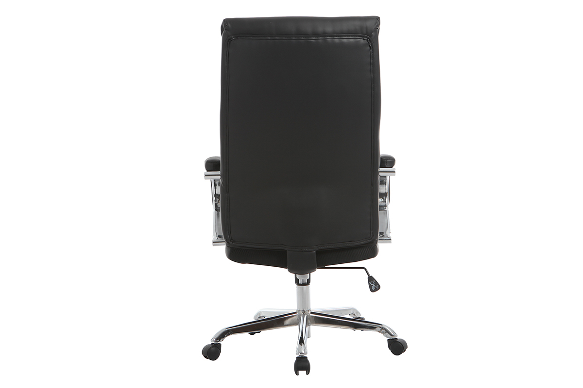 Poltrona da ufficio girevole design nero TOWER