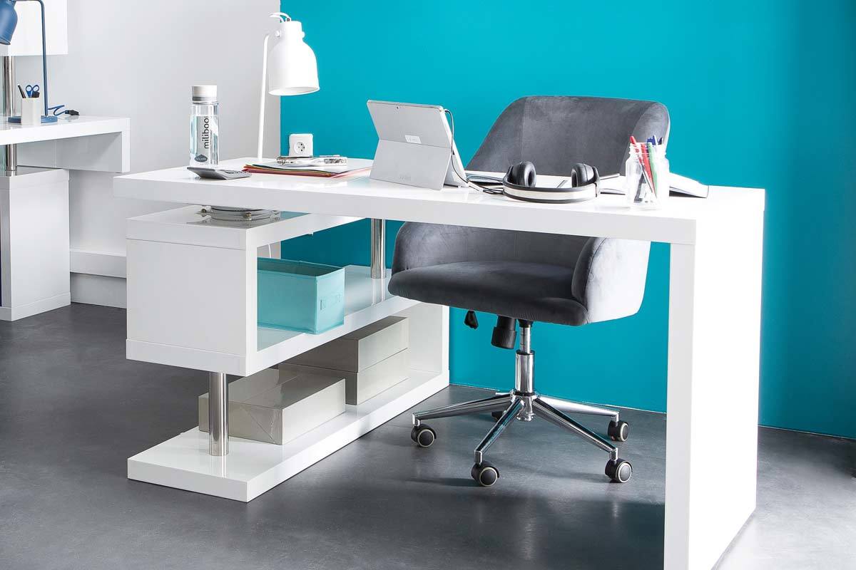 Poltrona da ufficio, in velluto, colore: Bordeaux, modello: SCARLETT