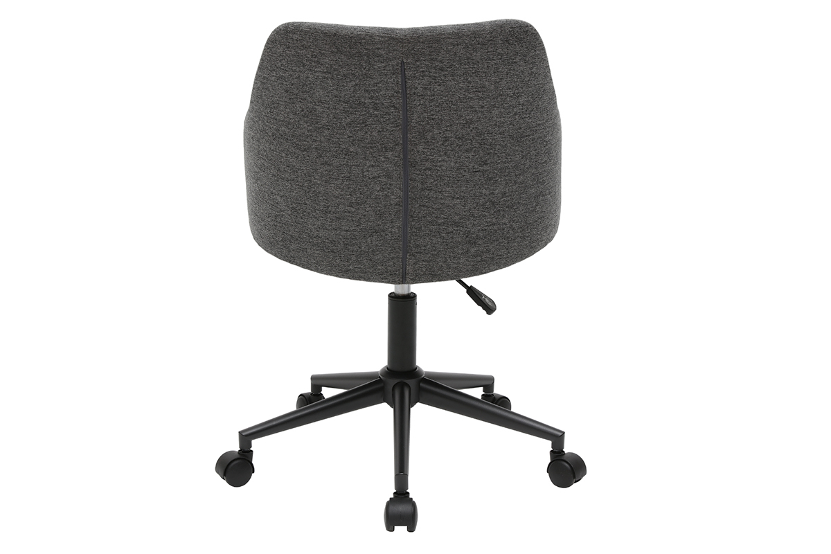 Poltrona da ufficio moderna in tessuto grigio HEMMY
