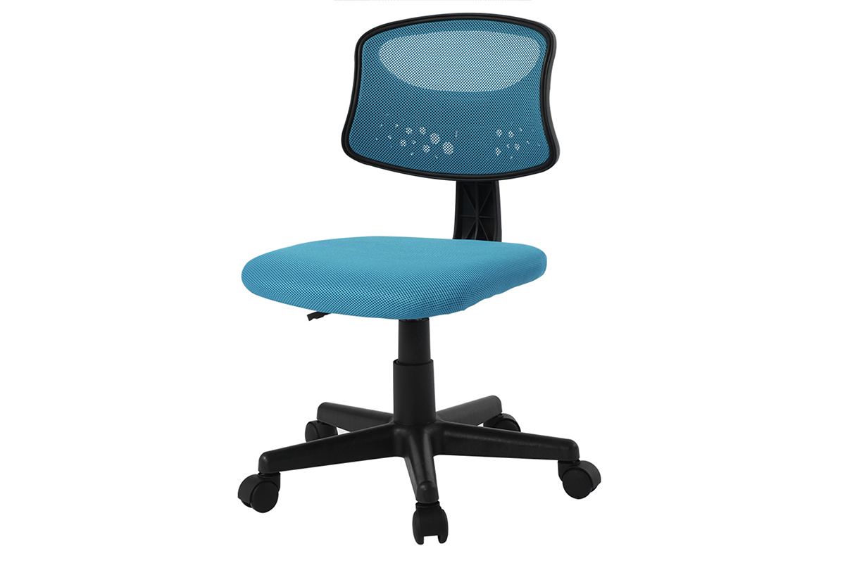 Poltrona da ufficio per bambino mesh blu MEL