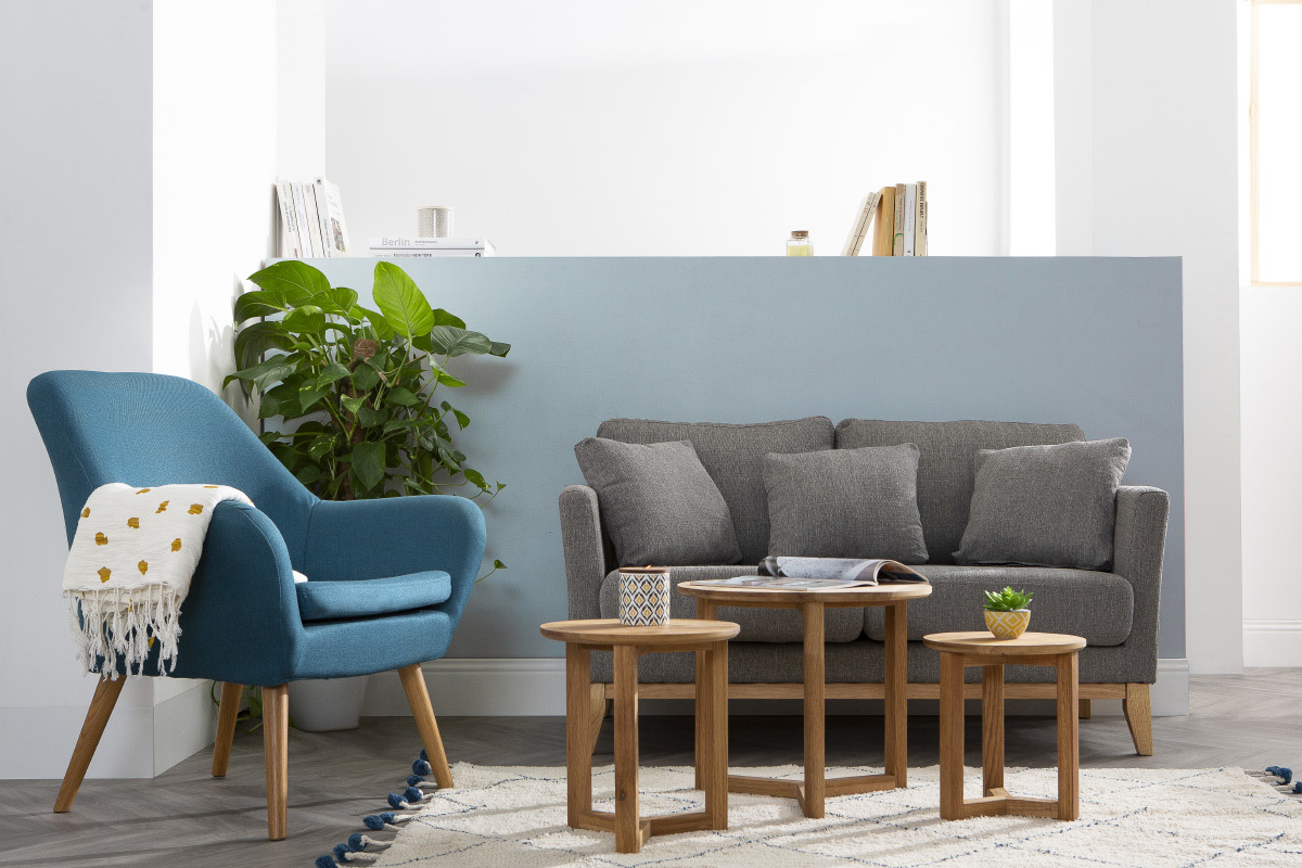 Poltrona design color blu petrolio MIRA