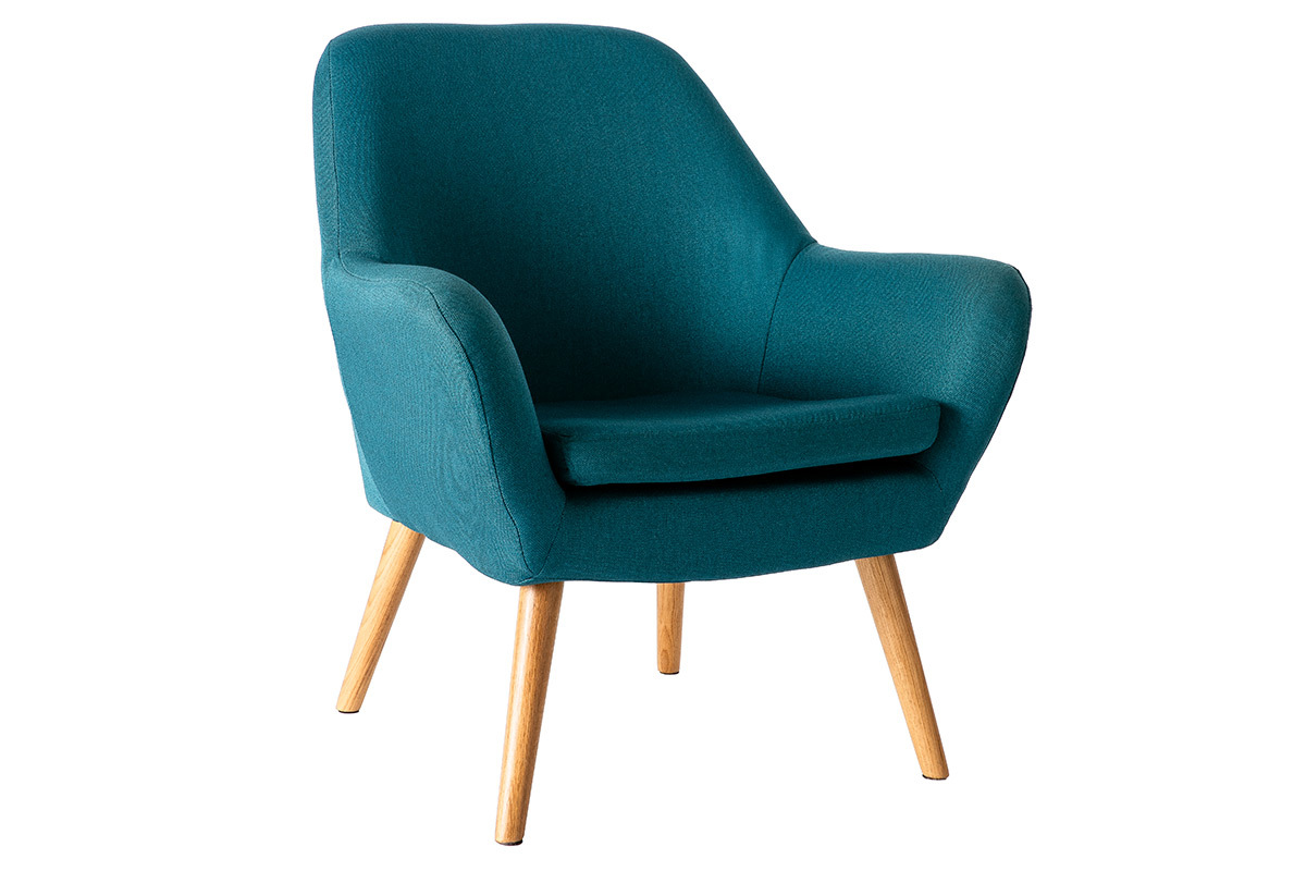 Poltrona design color blu petrolio MIRA