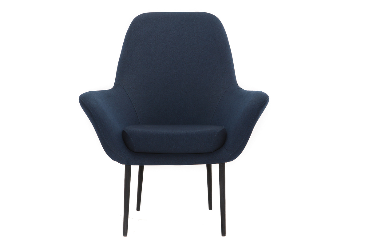 Poltrona design contemporaneo blu OSWALD