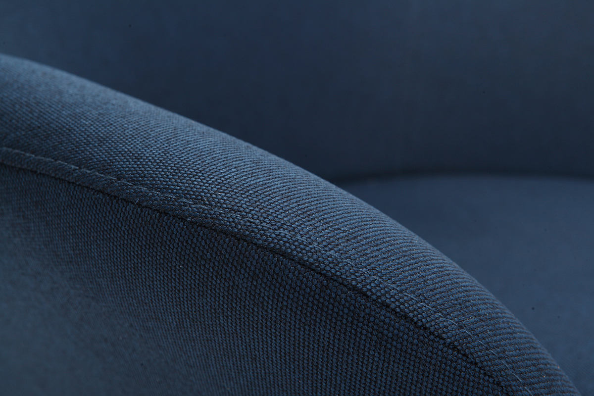 Poltrona design contemporaneo blu OSWALD