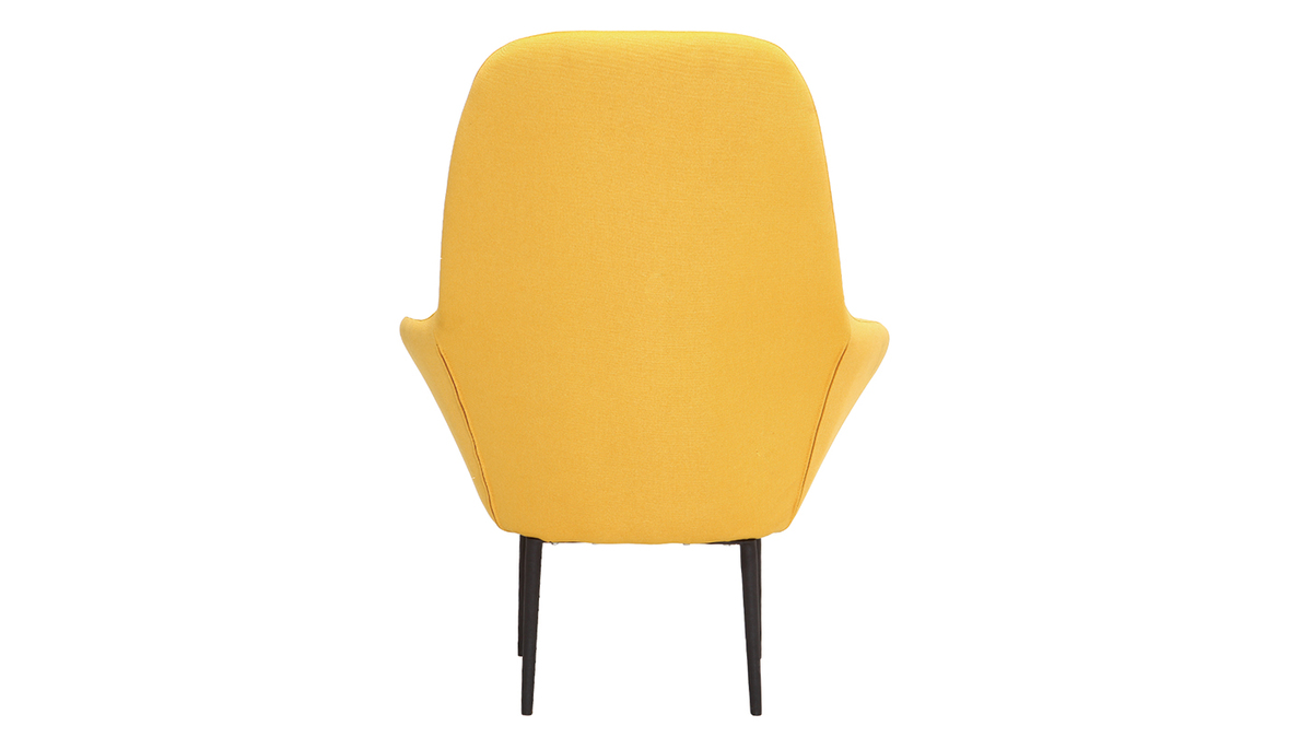 Poltrona design contemporaneo giallo OSWALD