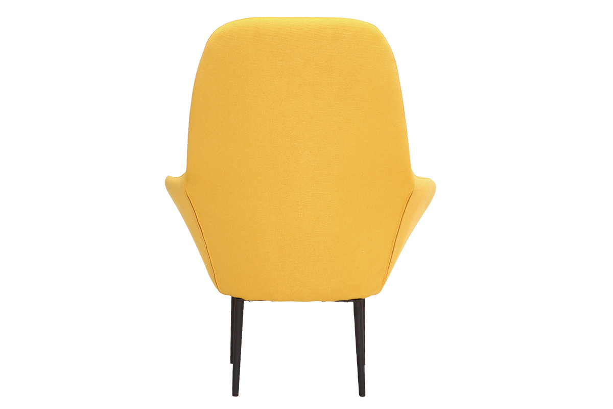 Poltrona design contemporaneo giallo OSWALD