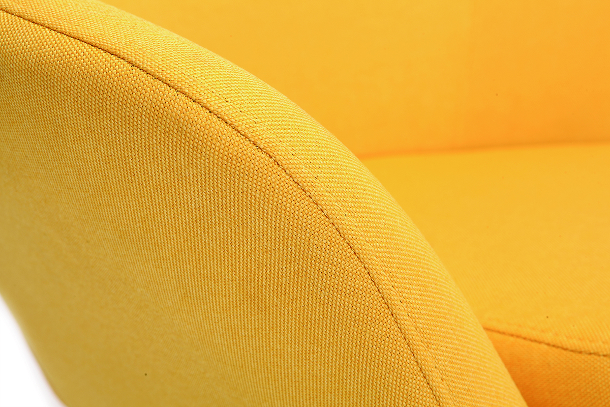 Poltrona design contemporaneo giallo OSWALD