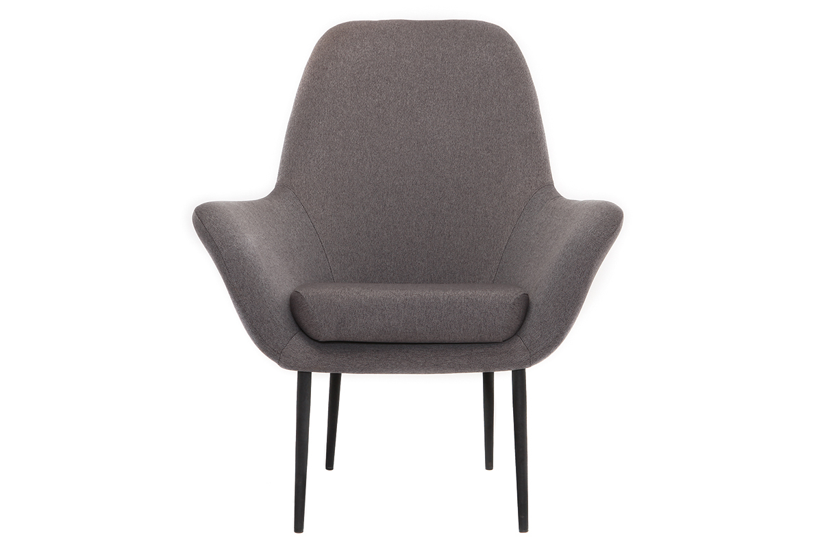 Poltrona design contemporaneo grigio OSWALD