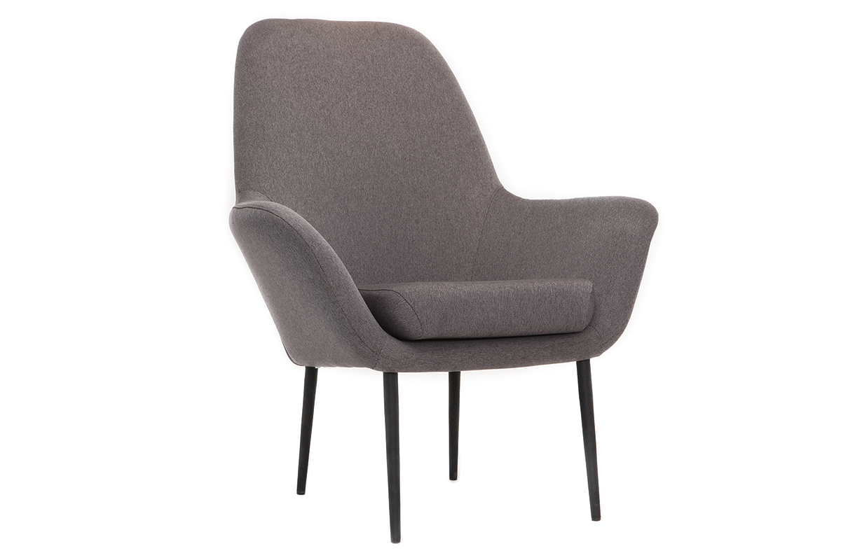 Poltrona design contemporaneo grigio OSWALD